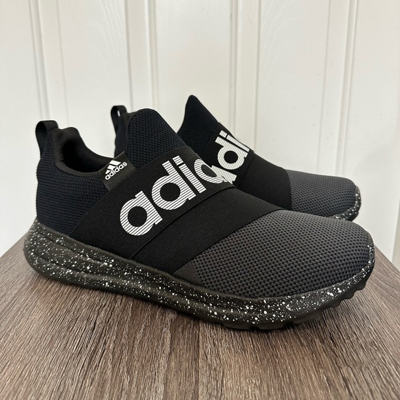 Adidas Lite Racer Adapt 6.0 Black White Mens Running Shoes Mens Size 12 - Picture 4 of 8